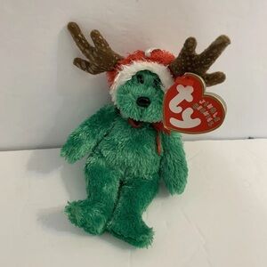 Ty Beanie Babies 2002 Holiday Teddy Jingle Beanies ORNAMENT.